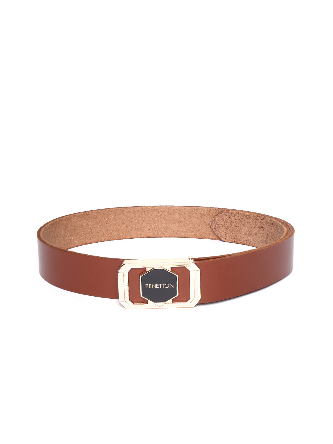 benetton leather belt