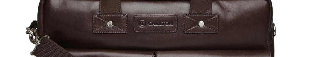 Buy CARLTON Unisex Brown Genuine Leather Onyx Laptop Bag - Laptop Bag ...