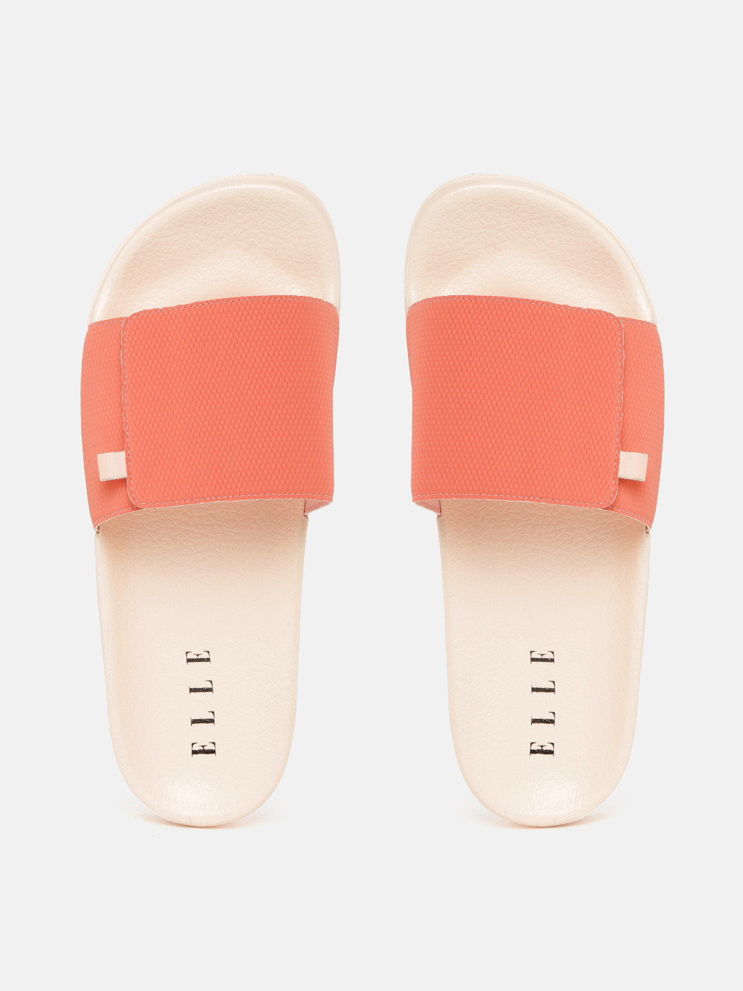 Buy ELLE Women Pink Solid Sliders - Flip Flops for Women 16051282 | Myntra