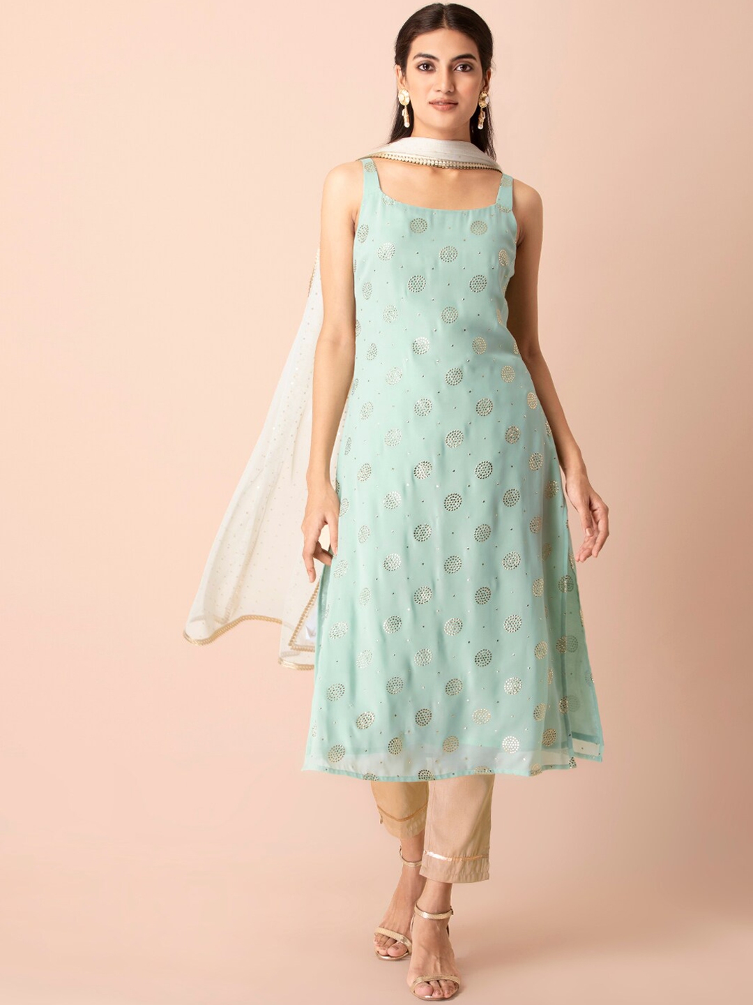 indya blue kurta