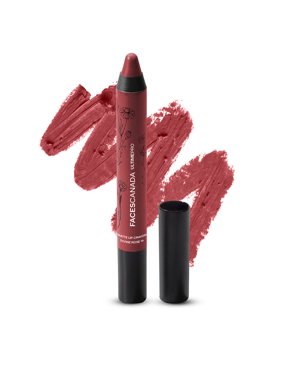 Faces Ultime Pro Matte Lip Crayon In Peach Me – 2,8 G, Mit Spitzer, Langanhaltend & Pigmentiert