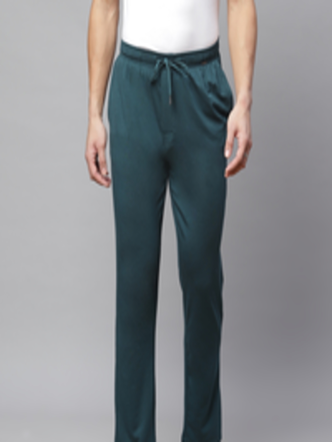 Buy Marks & Spencer Men Green Solid Lounge Pants - Lounge Pants for Men ...