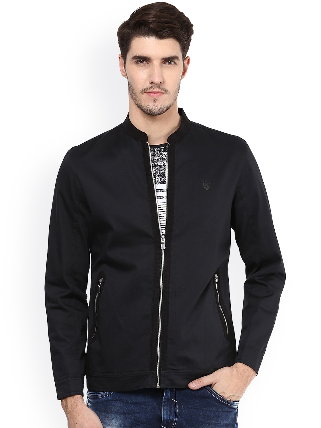 Buy Mufti Black Tailored Jacket - Jackets for Men 1606185 | Myntra