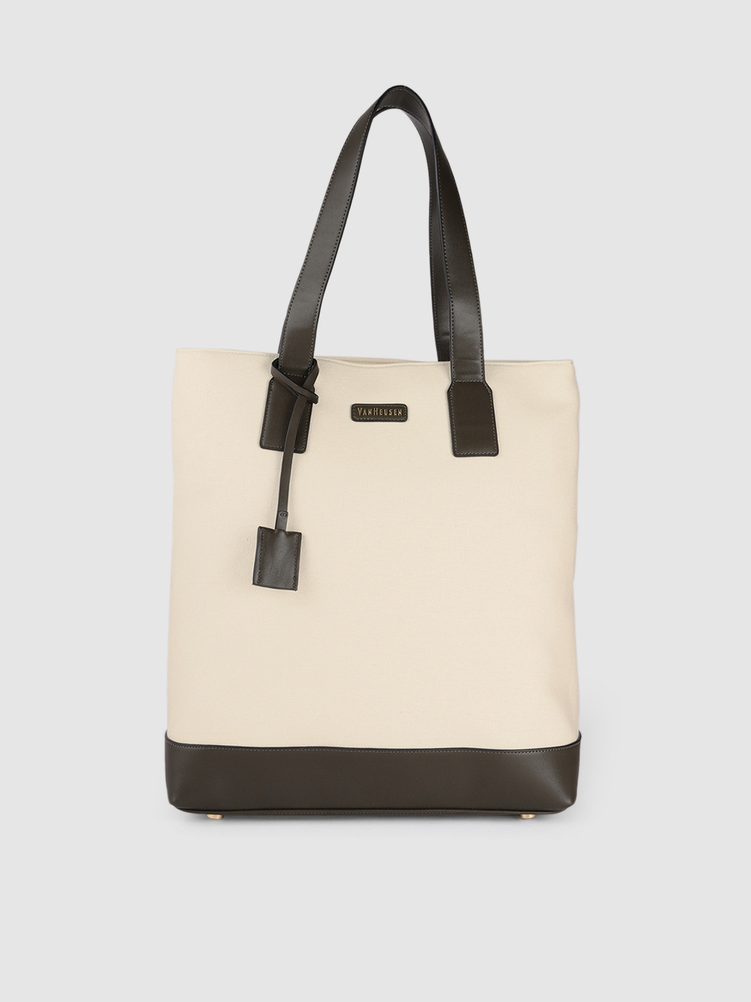 Buy Van Heusen White PU Shopper Tote Bag Handbags for Women 16068534