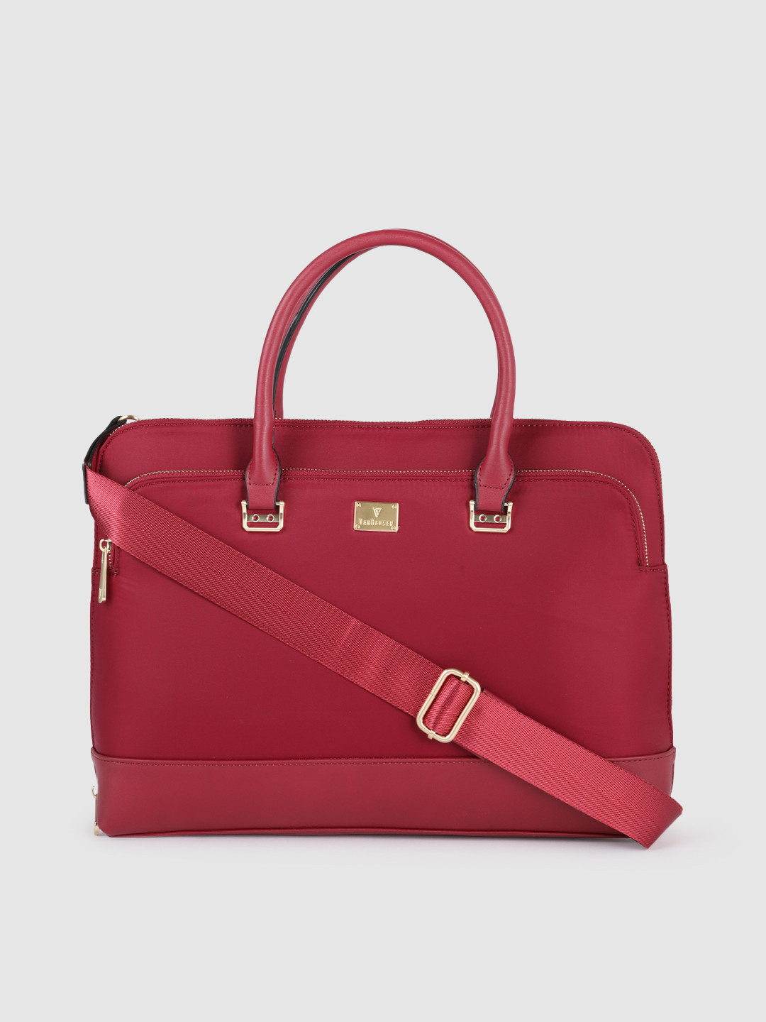 Buy Van Heusen Women Burgundy PU Laptop Bag Laptop Bag for Women