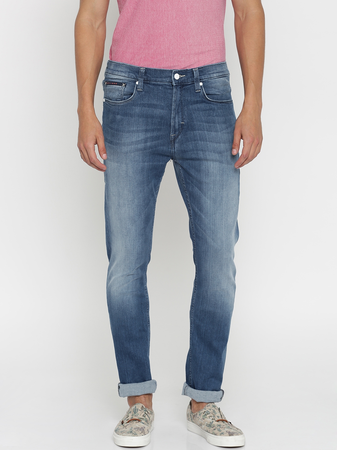 Buy Lee Men Blue Macky Regular Fit Mid Rise Clean Look Jeans Jeans For Men 1607299 Myntra 