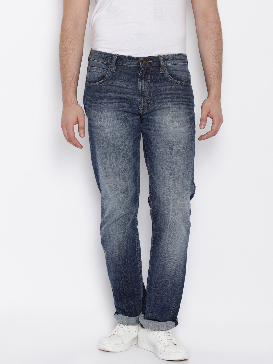 Buy Lee Men Blue Stretchable Jeans - Jeans for Men 1607304 | Myntra