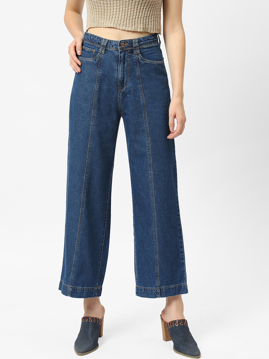 kraus high rise wide leg jeans