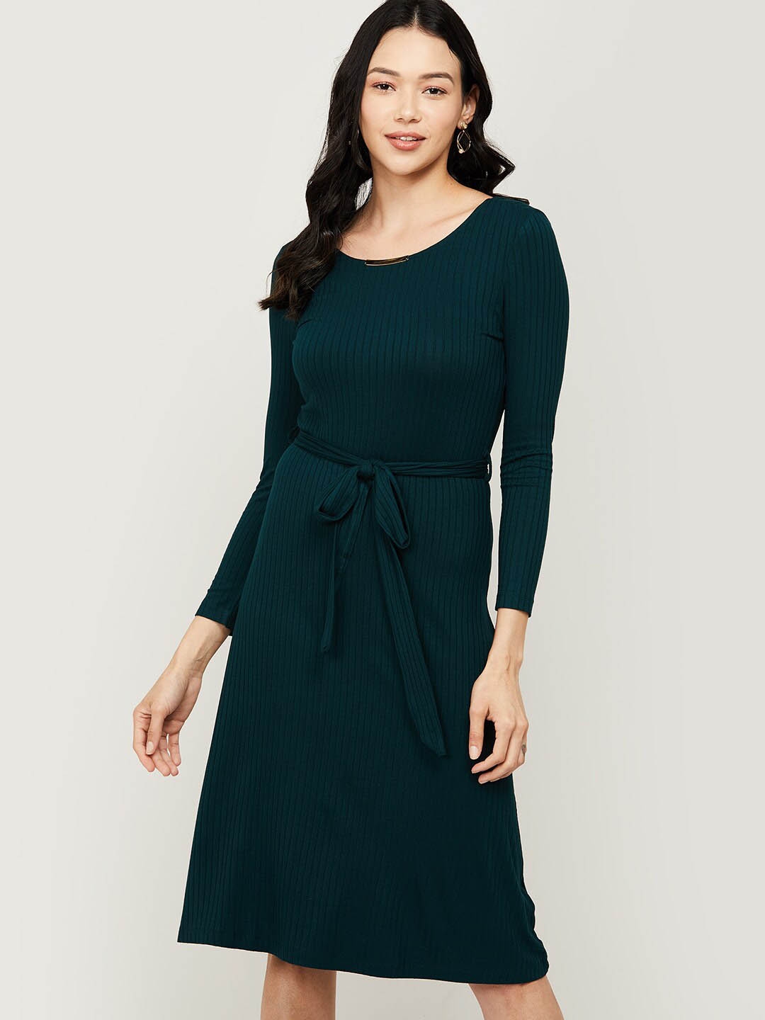 Buy CODE By Lifestyle Green A Line Dress - Dresses for Women 16089406 ...