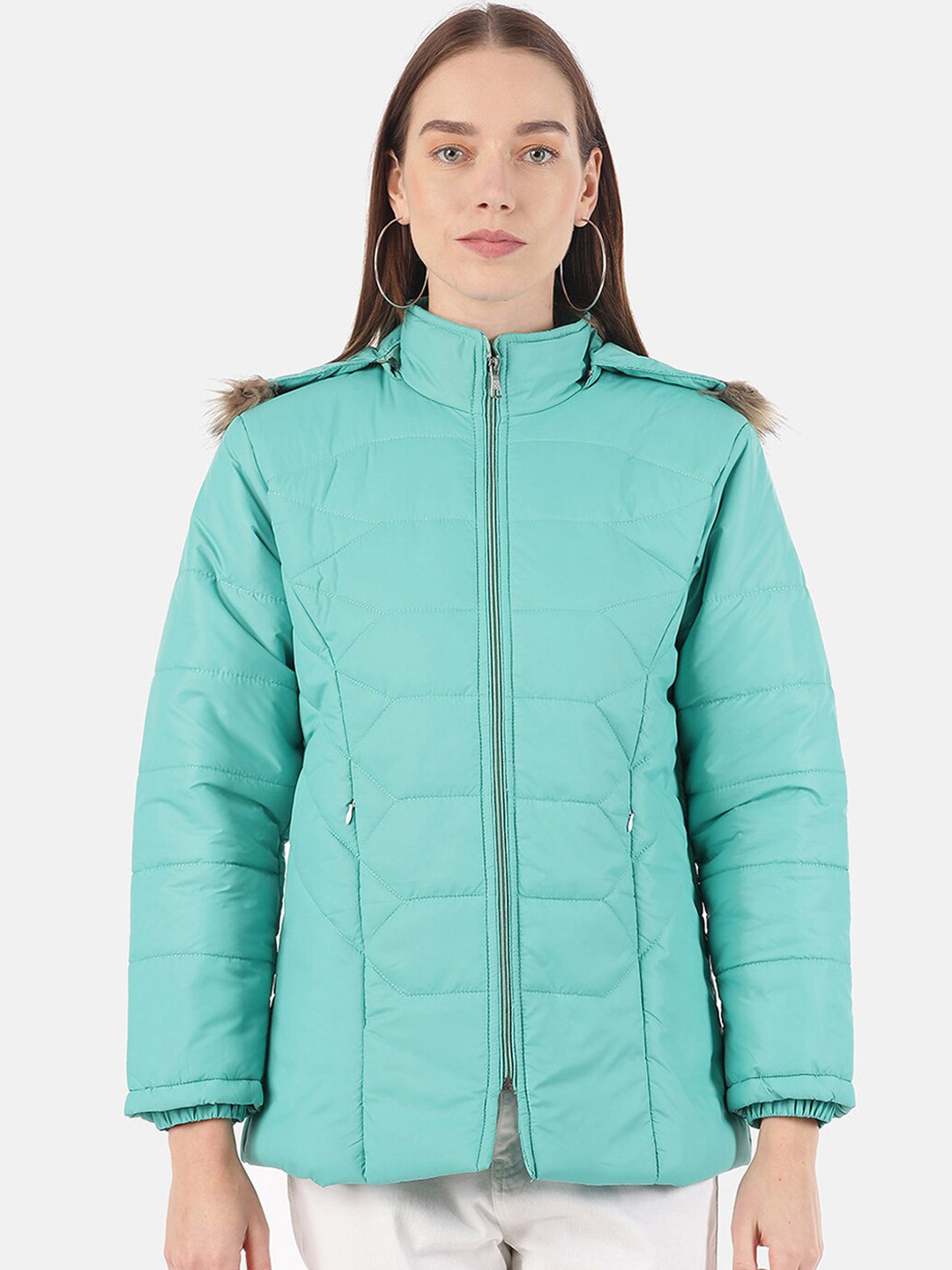Buy VOXATI Women Green Padded Jacket Jackets for Women 16091022 Myntra