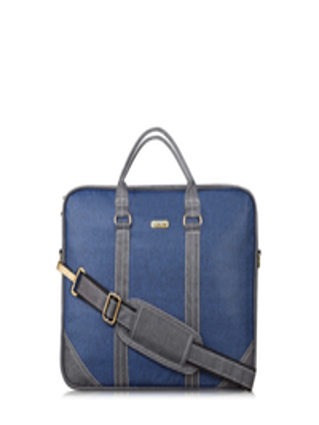 Buy LOREM Unisex Blue & Grey Textured Messenger Bag - Messenger Bag for ...