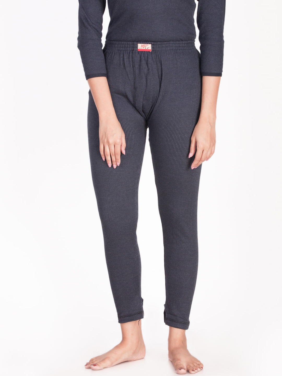 Buy Dollar Ultra Women Black Solid Thermal Trouser Thermal Bottoms