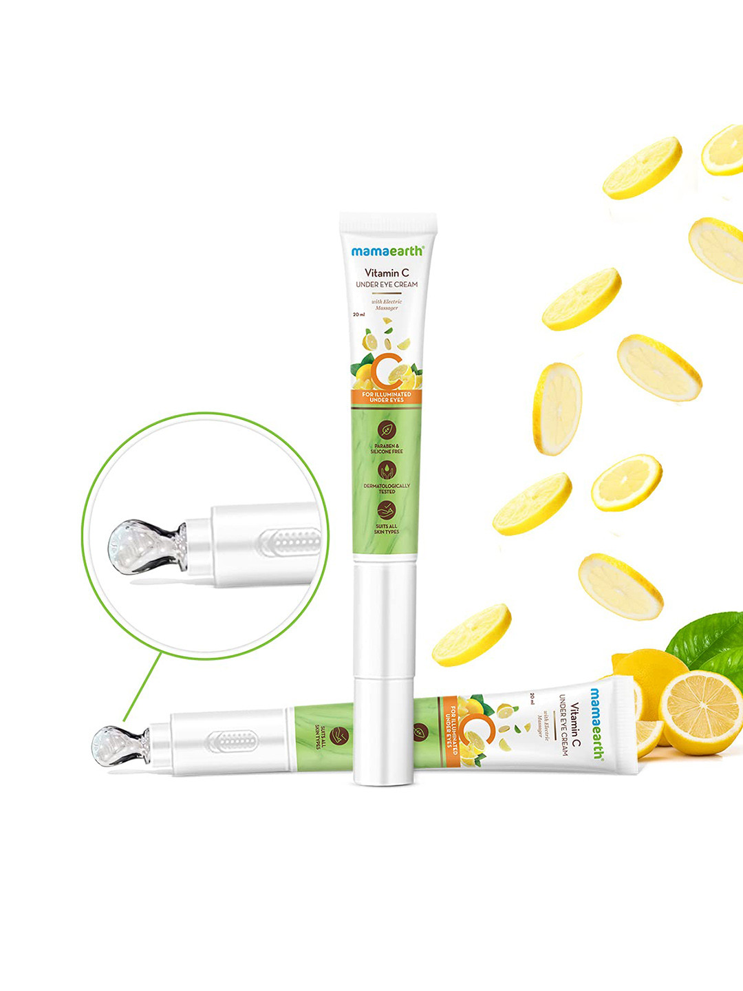 Buy Mamaearth Vitamin C Under Eye Cream For Dark Circles For Illuminated Under Eyes 20 Ml