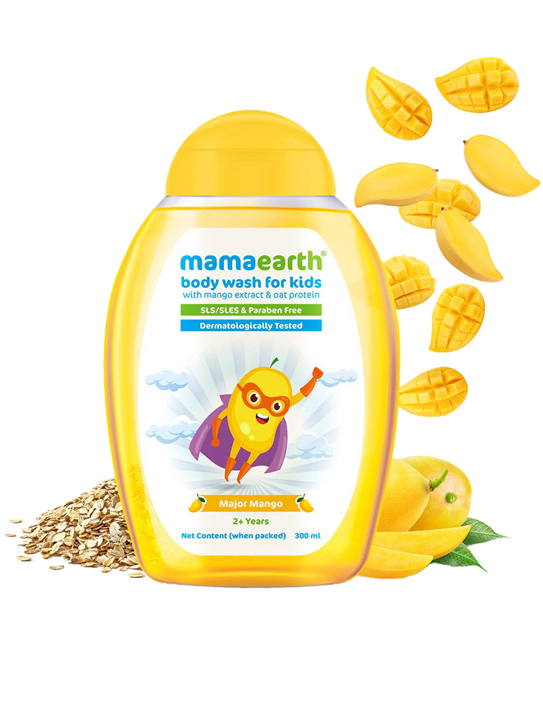 Buy Mamaearth Kids Mango Body Wash 300 Ml Body Wash And Shower Gel