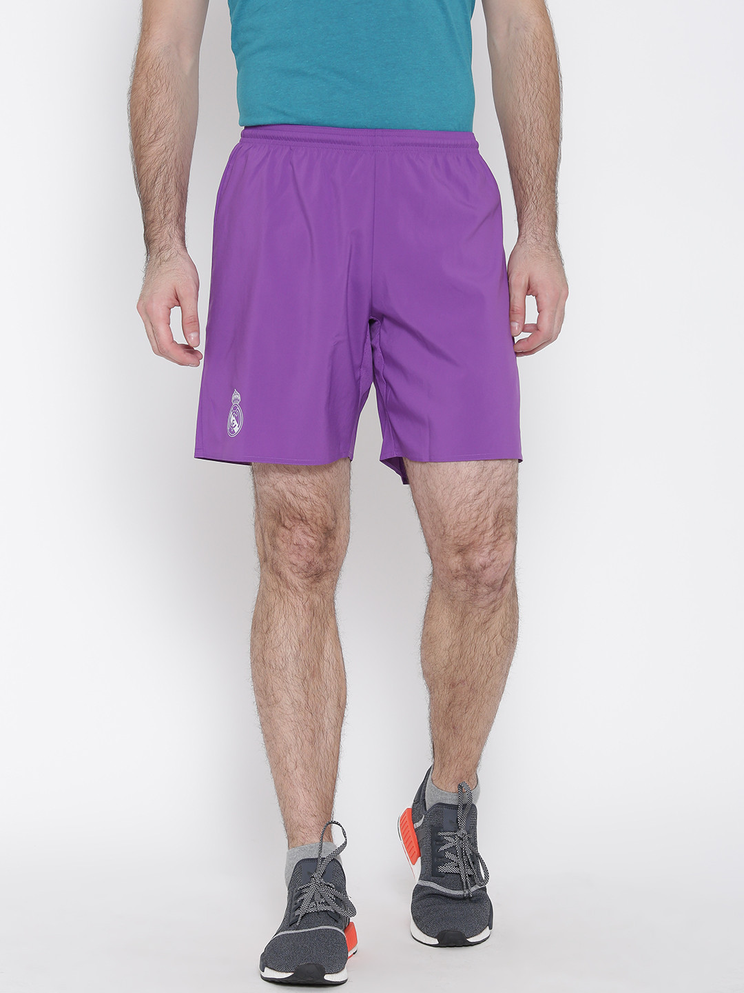 Buy ADIDAS Men Purple Real Madrid F. C. A Sports Shorts Shorts for