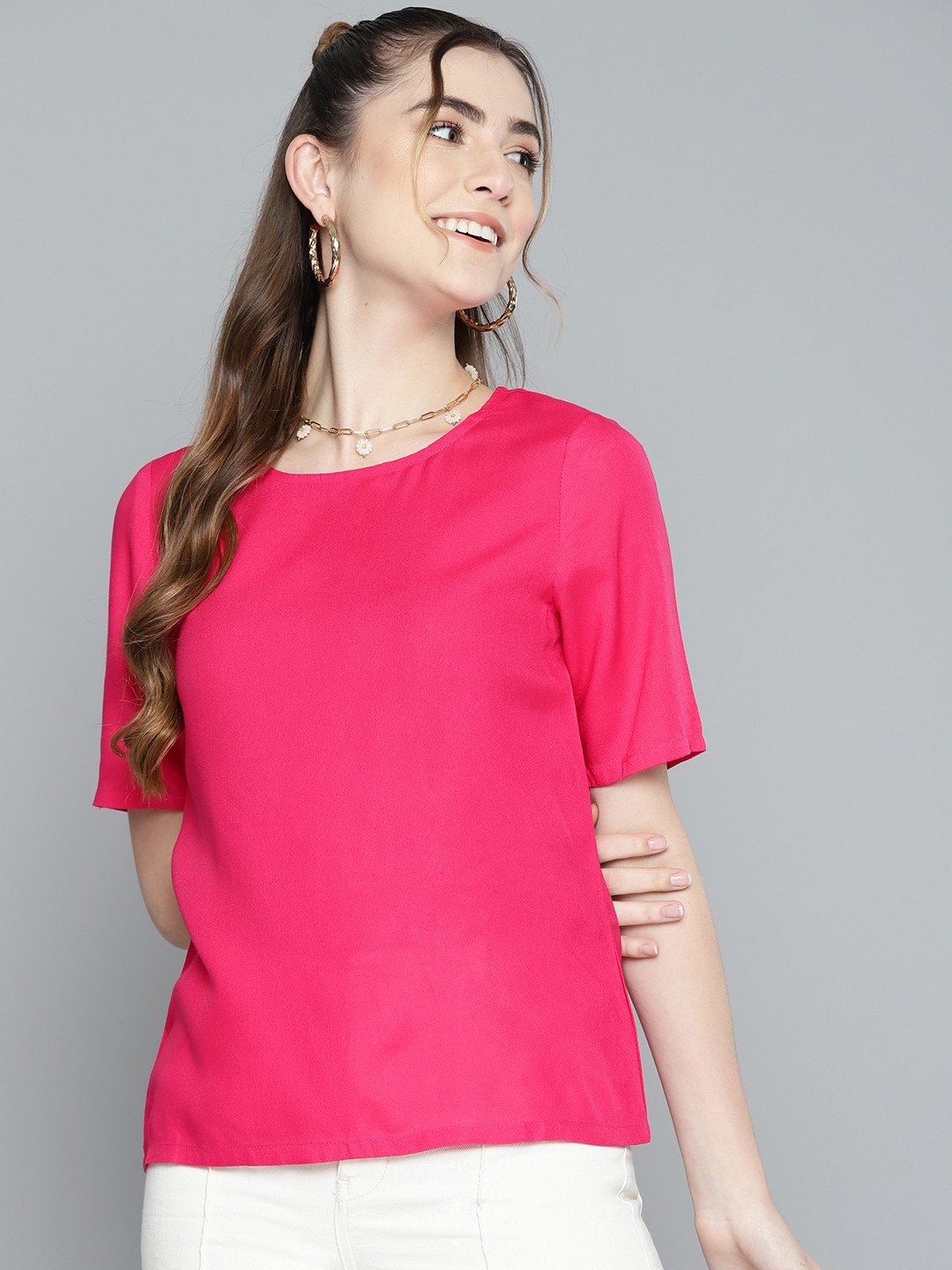Pink Solid Top main image 0