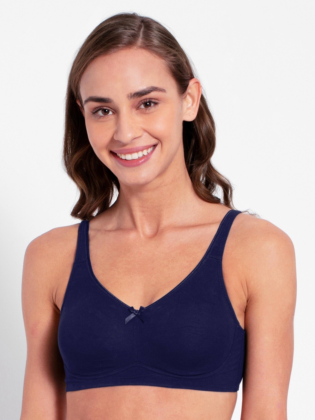 Buy Jockey Wirefree Non Padded Super Combed Cotton Stretch Full Coverage Everyday Bra FE41 Bra