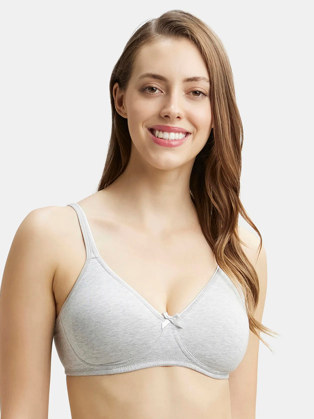 Jockey 1722 Bra Everyday Double Layered Seamless Non-Wired Full Coverage T-Shirt Bra