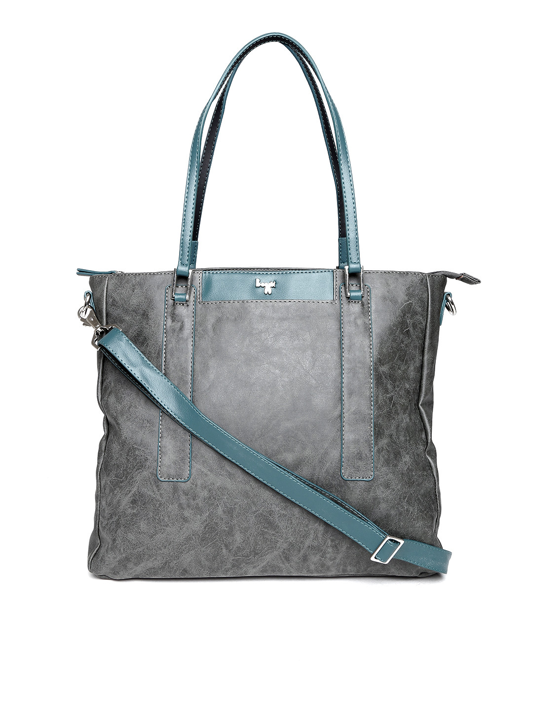 Buy Baggit Charcoal Grey Shoulder Bag With Sling Strap Handbags for