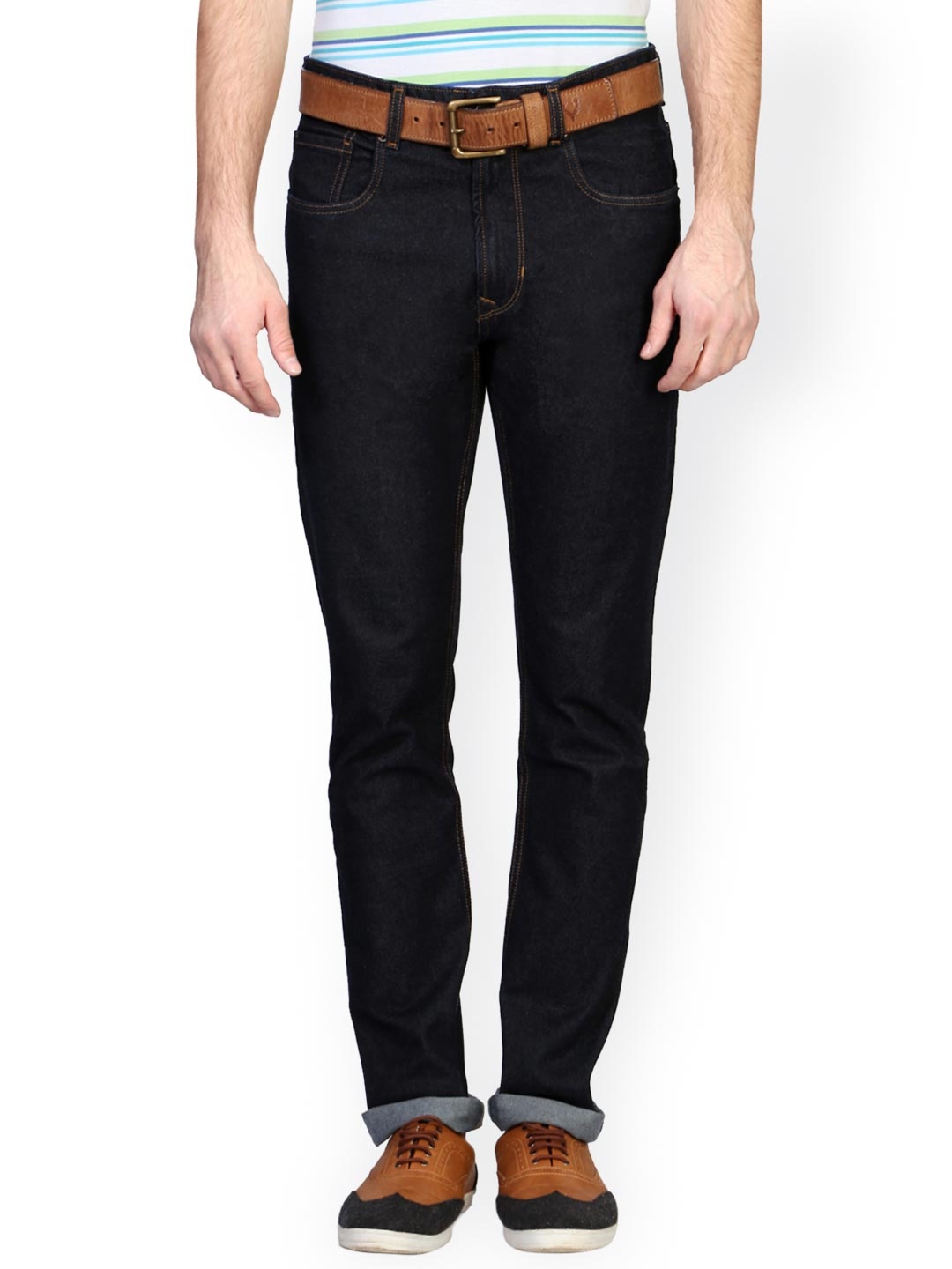 peter england black jeans