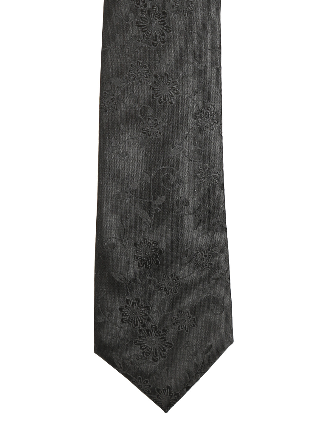 Buy Peter England Statements Black Floral Tie Ties for Men 1614055