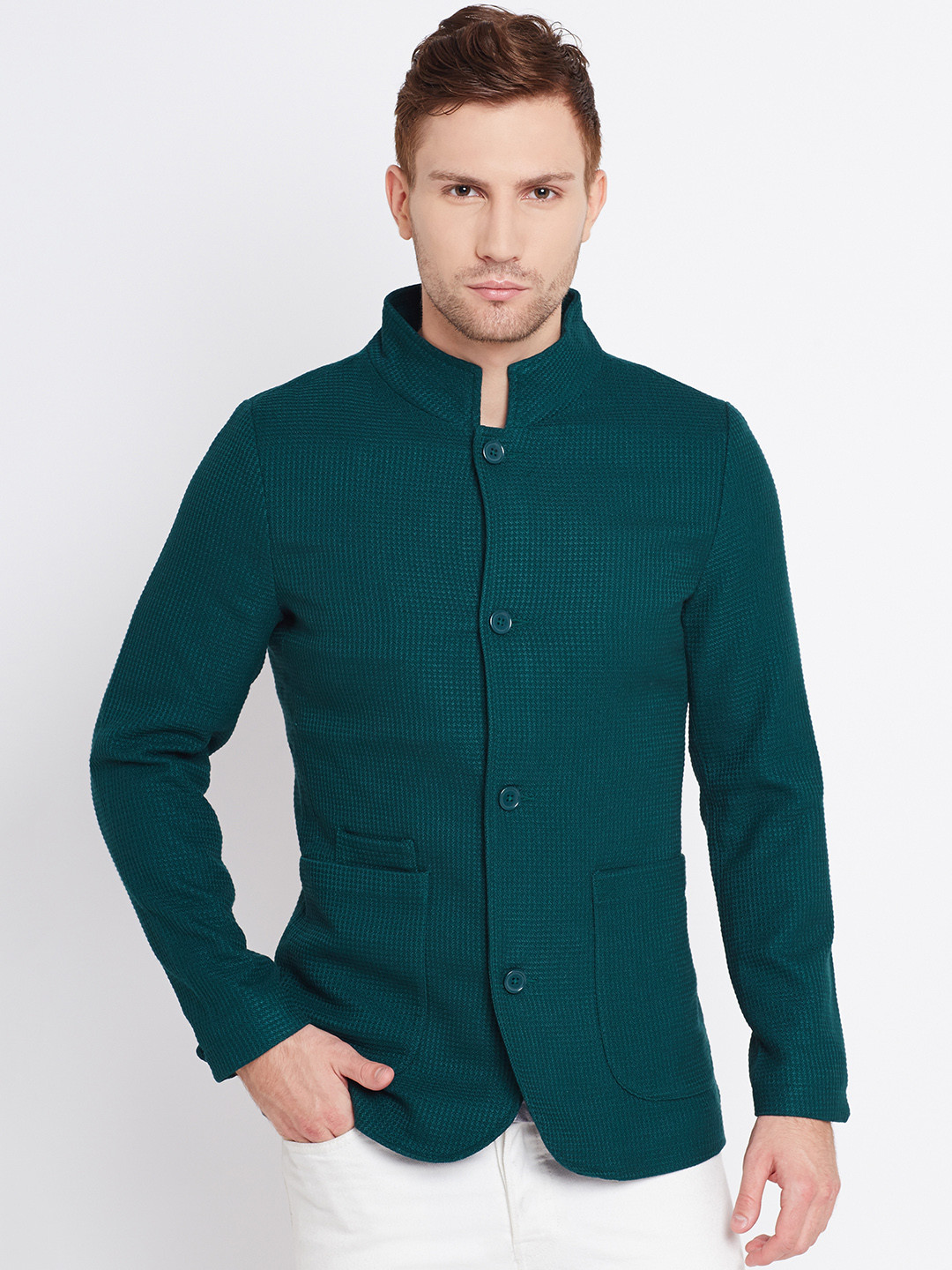 BENETTON Blazer Femme Noir Classique Business Polyester Manches Longues