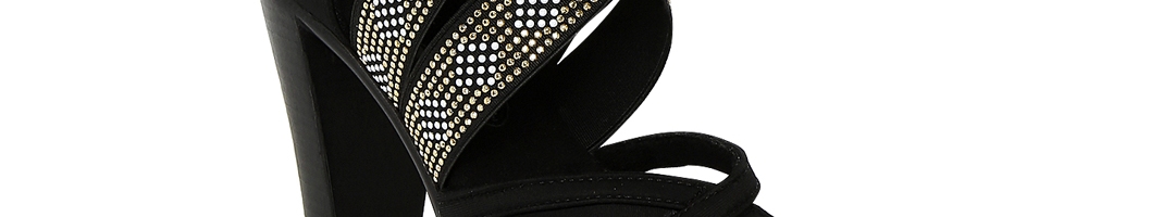 Buy Catwalk Women Black Embellished Heels - Heels for Women 1616716 | Myntra