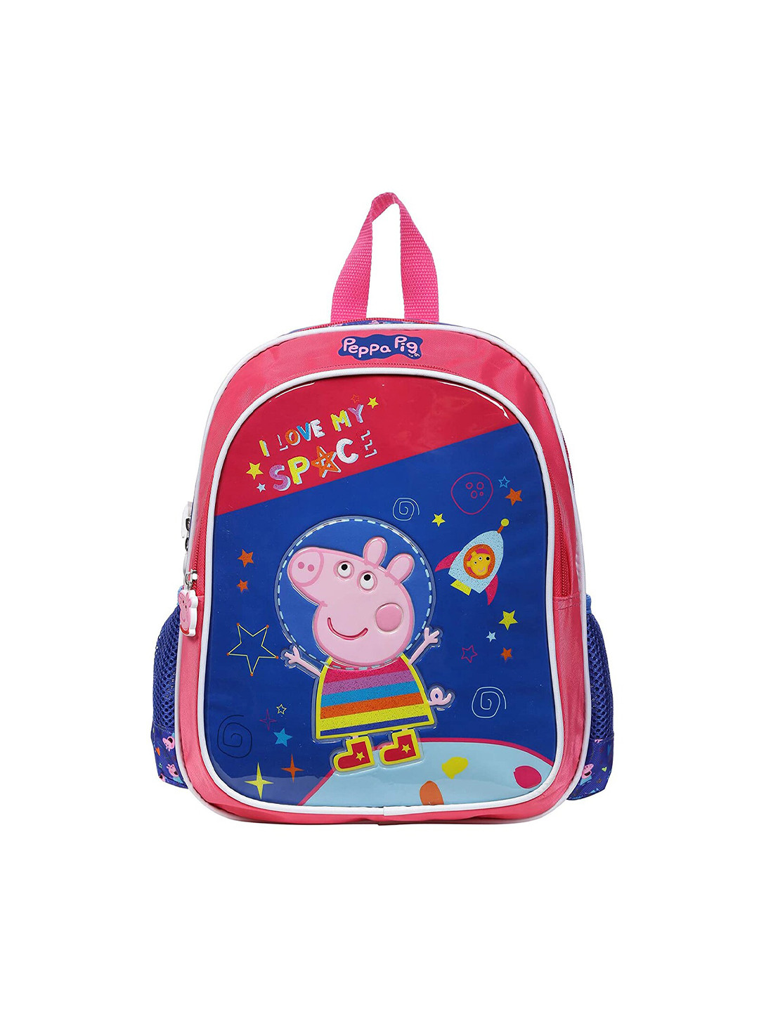 Buy Peppa Pig Unisex Kids Blue & Pink Embellished Backpack Backpacks