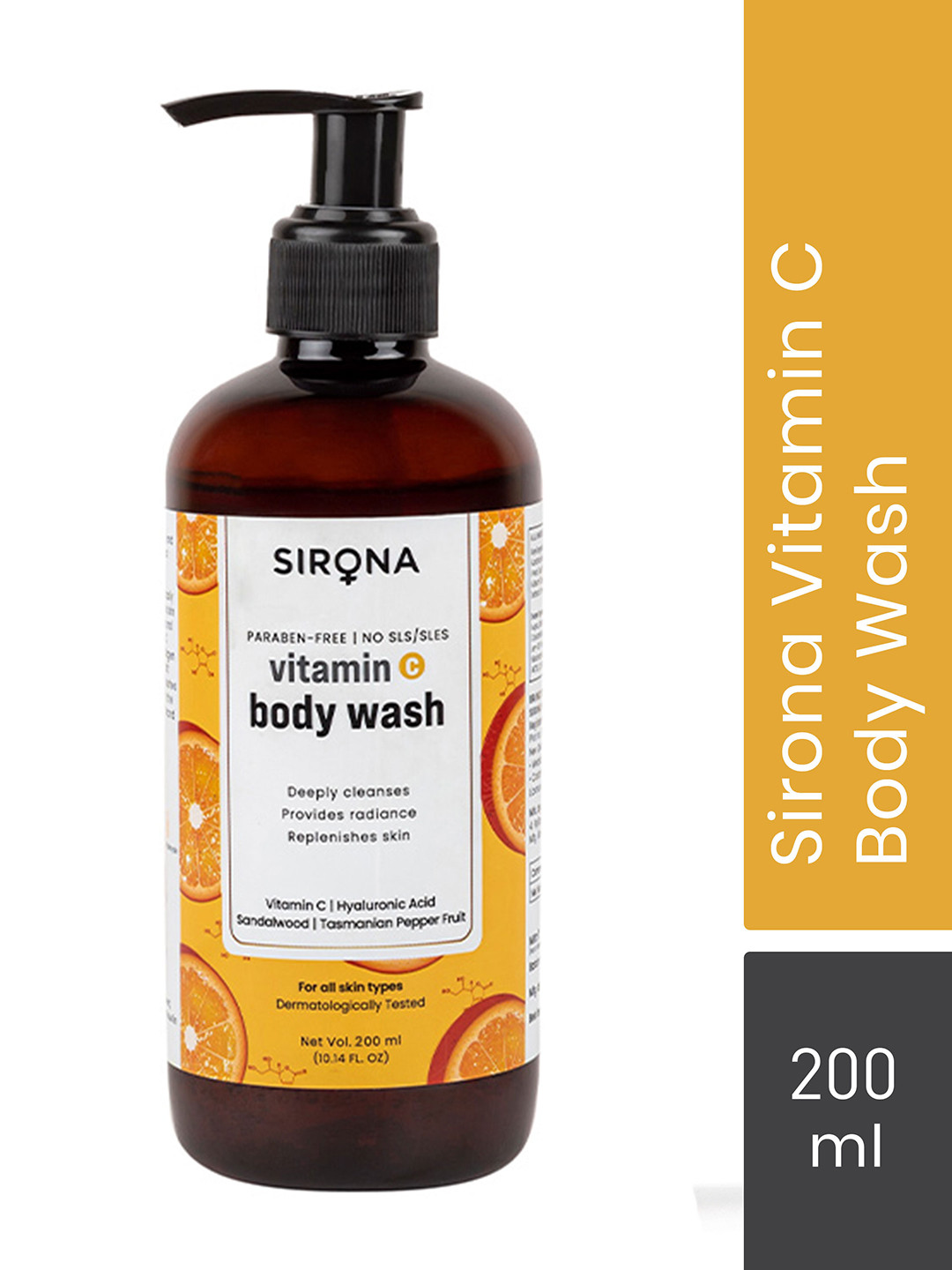 Buy Sirona Unisex Vitamin C Body Wash 300 Ml Body Wash And Shower Gel for Unisex 16176294 Myntra