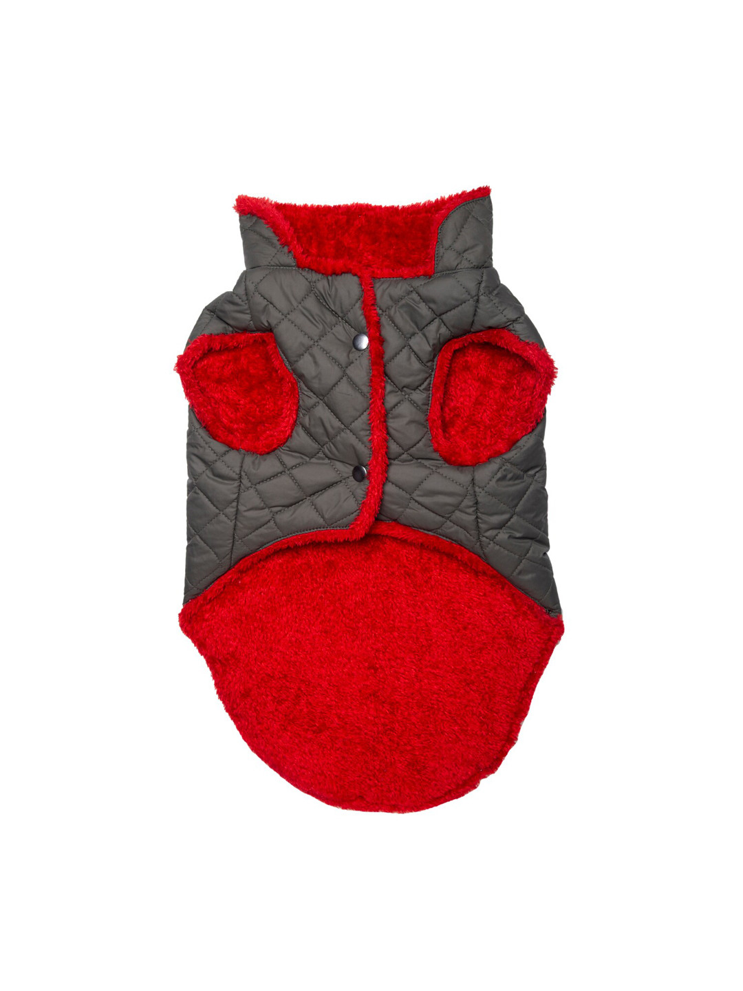 Buy Lulala Olive Green & Red Solid Dog Vest Winter Jacket Dog Jackets