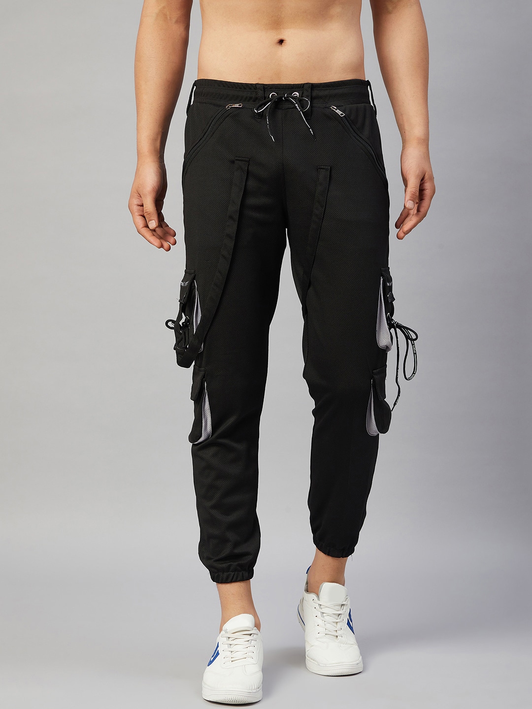 chrome and coral track pants