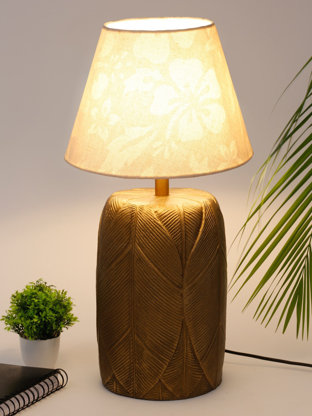 Buy Fabindia Beige Cotton Table Lamp Table Lamps for Unisex 16192910