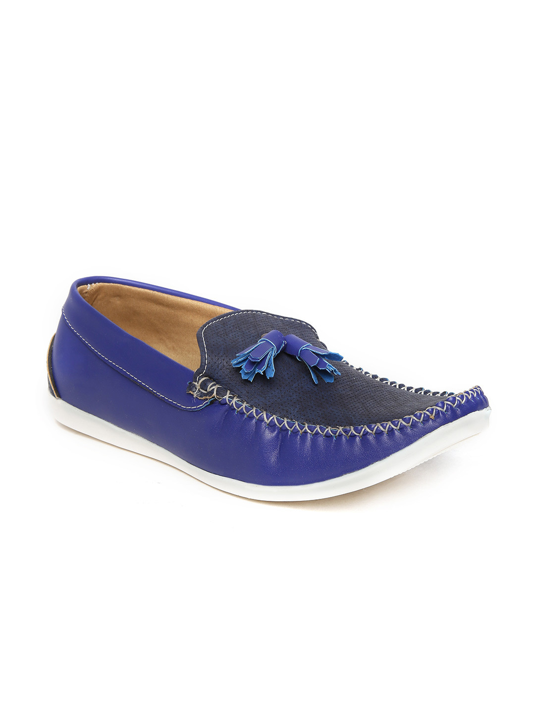 Buy Quarks Men Blue Solid Loafers Casual Shoes for Men 1620479 Myntra