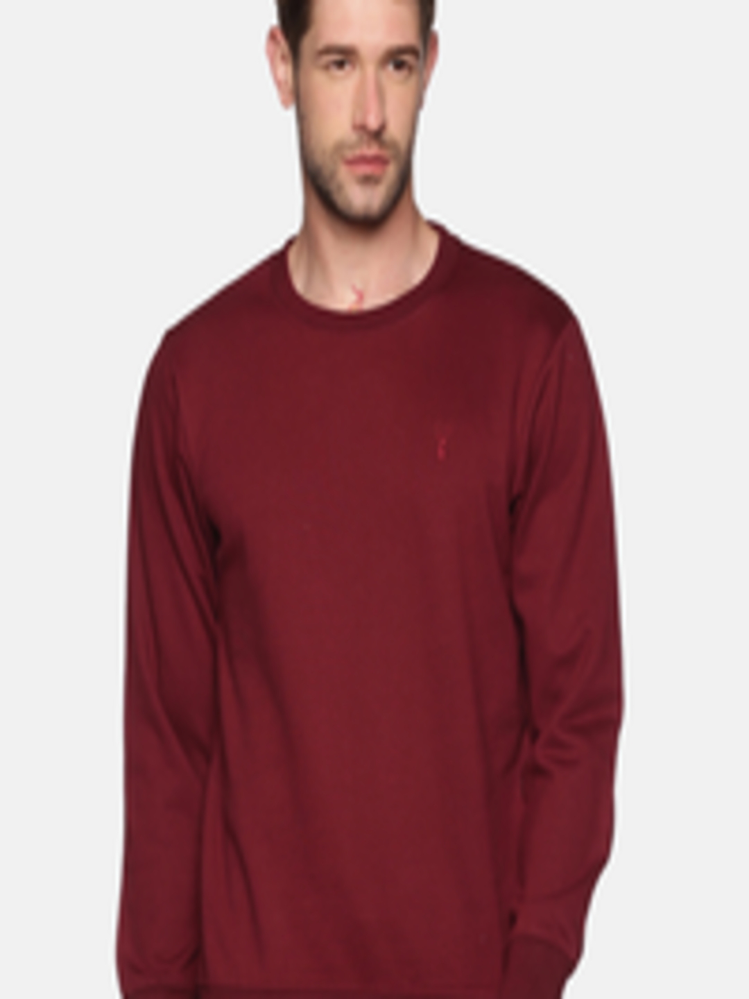 Buy SHOWOFF Men Maroon Cotton Sweatshirt - Sweatshirts for Men 16211090 ...