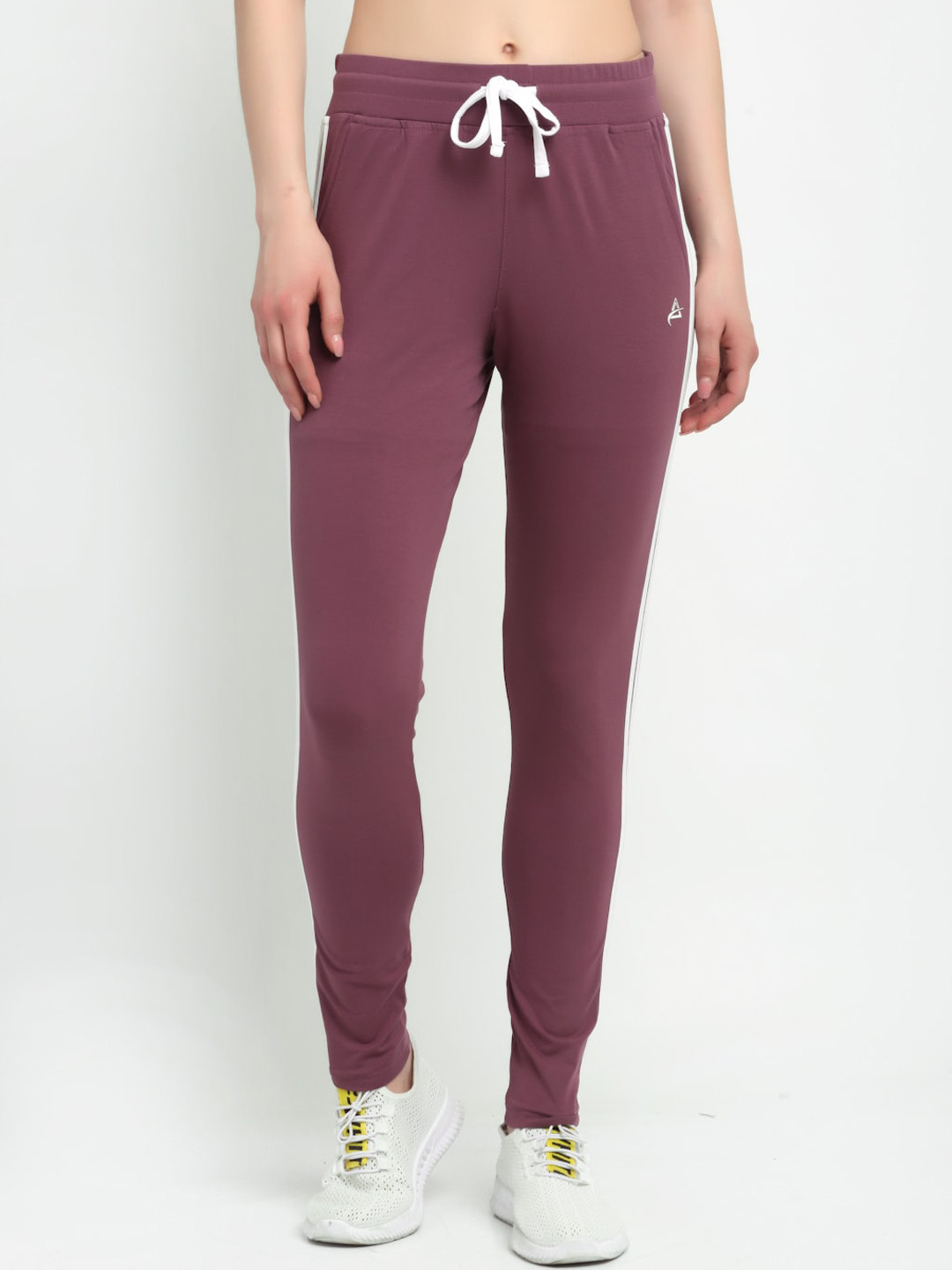 Buy ANTI CULTURE Women Pink Solid Cotton Track Pant Track Pants for