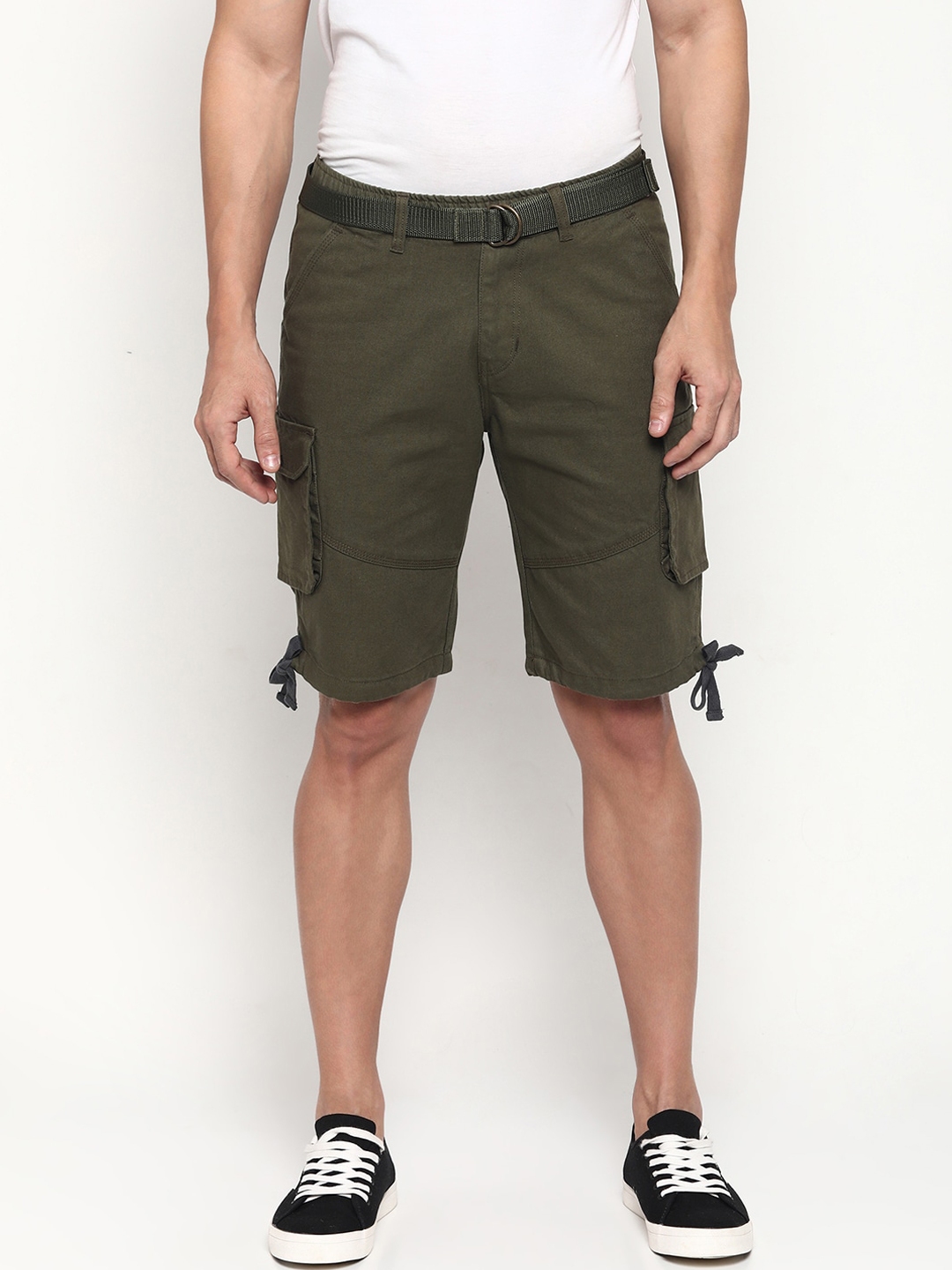 Buy RUG WOODS Men Olive Green Cargo Shorts - Shorts for Men 16224098