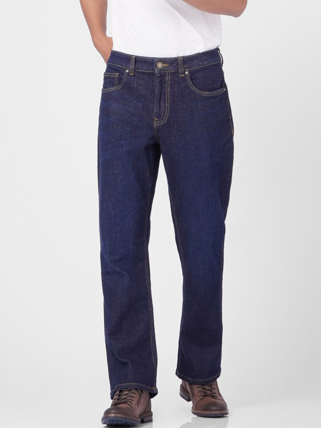 Buy Jack & Jones Men Blue Bootcut Low Rise Jeans Jeans for Men