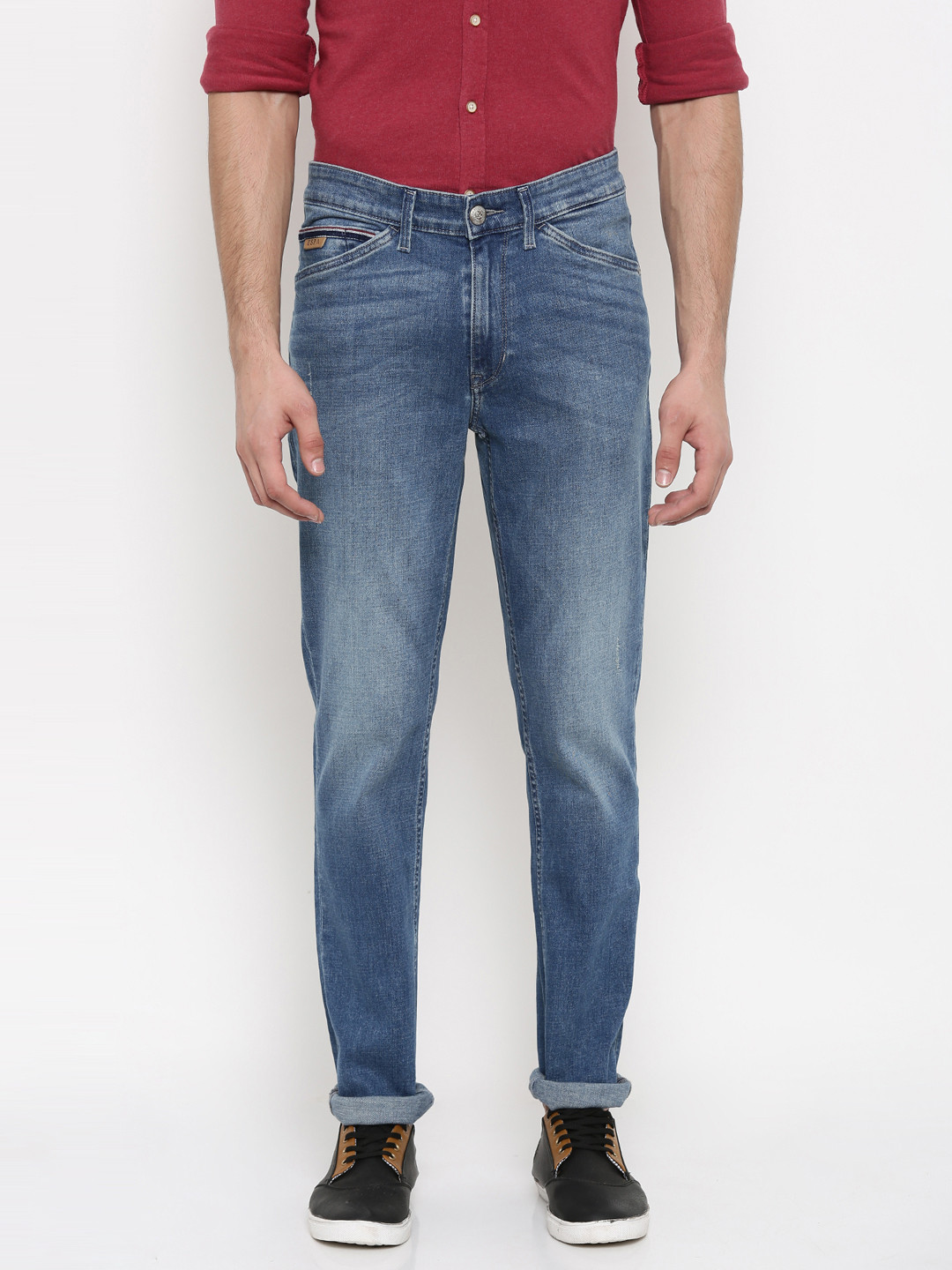 Buy U.S. Polo Assn. Denim Co. Men Blue Slim Fit Stretchable Jeans ...