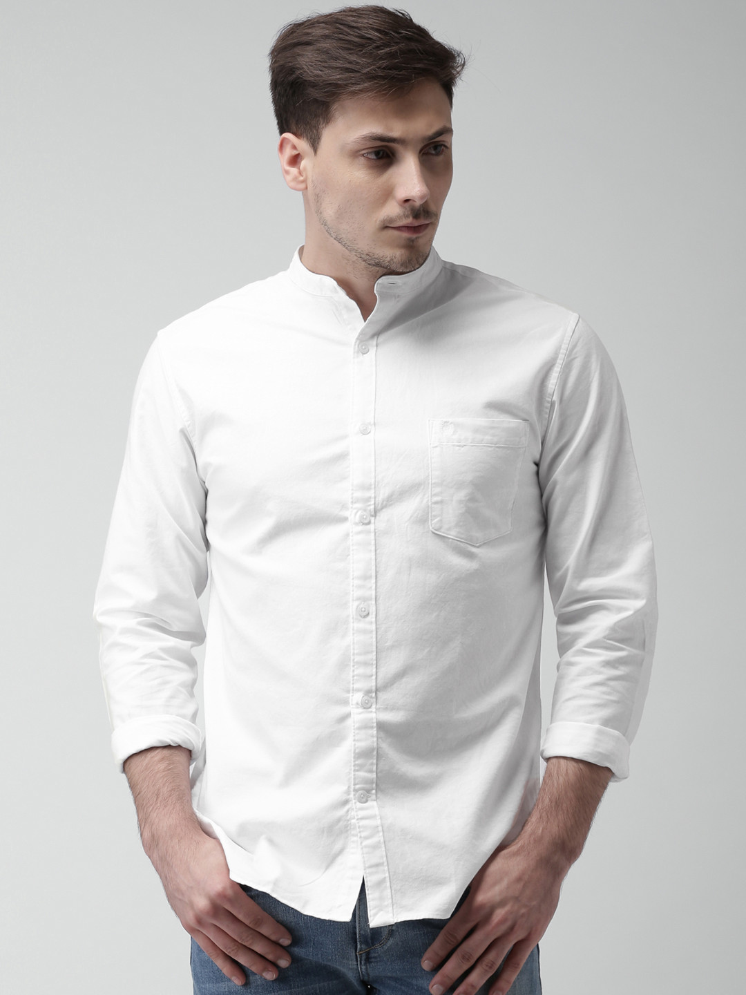 Buy SELECTED Men White Solid Casual Shirt Shirts for Men 1624032 Myntra