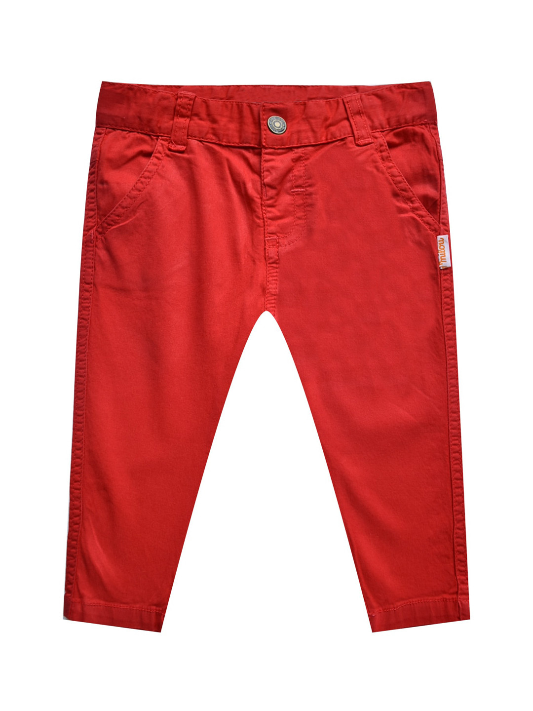 Buy Milou Boys Red Pure Cotton Tapered Fit Jeans Jeans for Boys