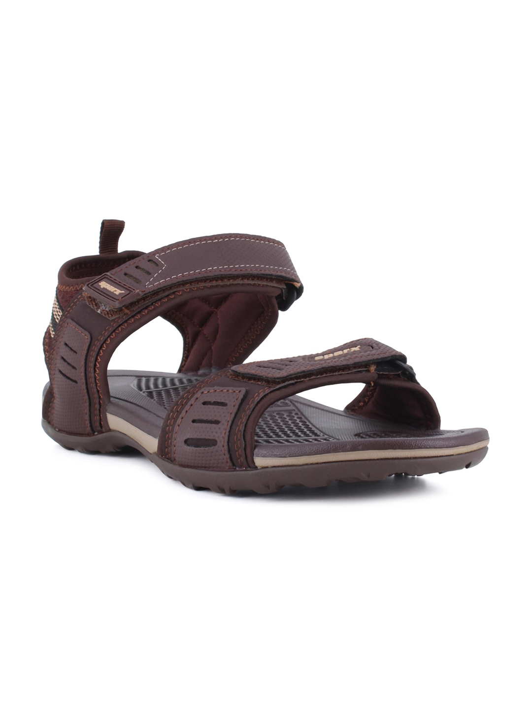 Buy Sparx Men Brown & Beige Solid Sports Sandals - Sports Sandals for ...