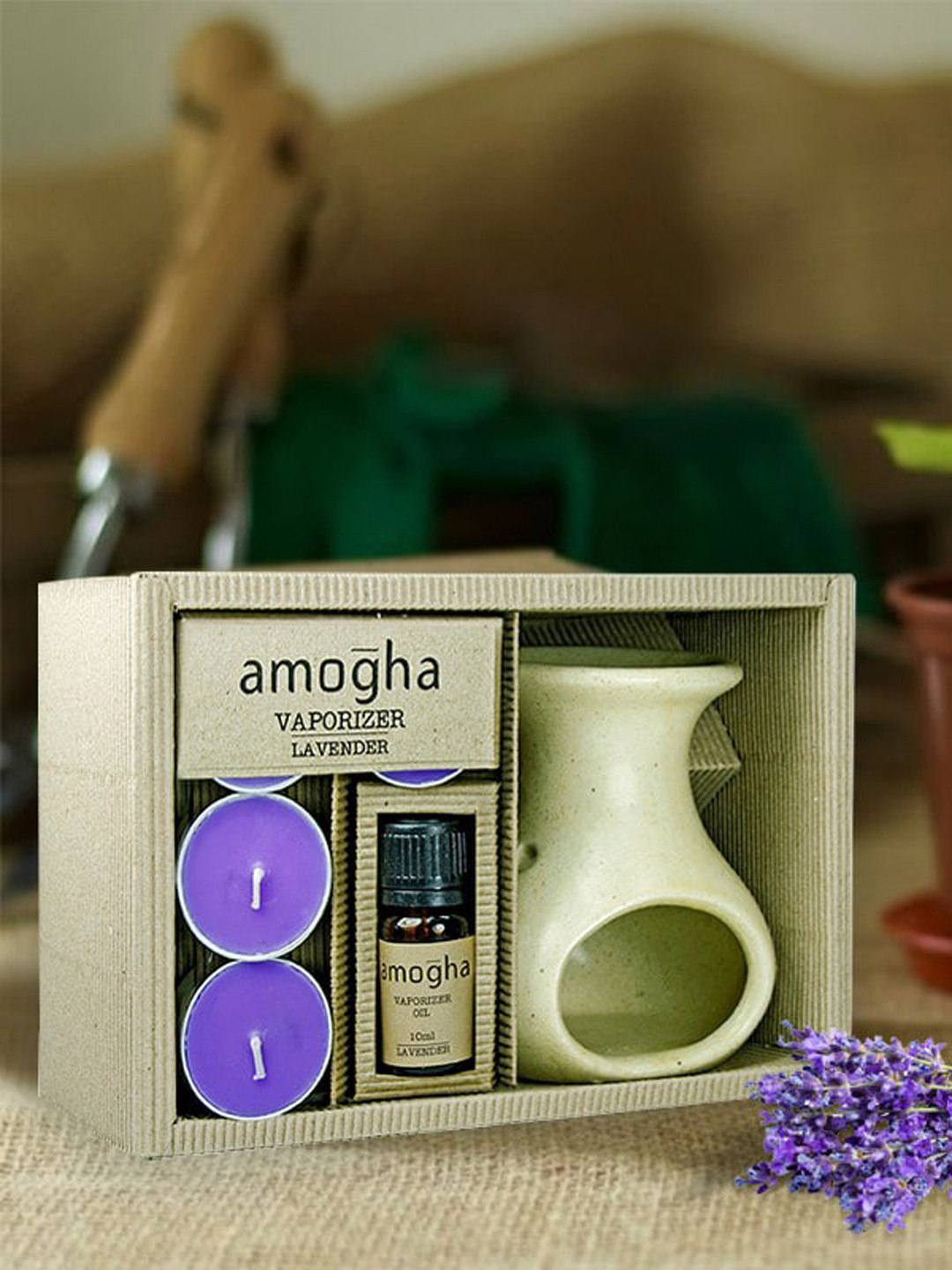 Buy Iris Purple Amogha Lavender Vaporizer Set Home Fragrances for