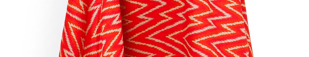 Buy INDYA Red Chevron Print Silk Flared Maxi Skirt - Skirts for Women ...