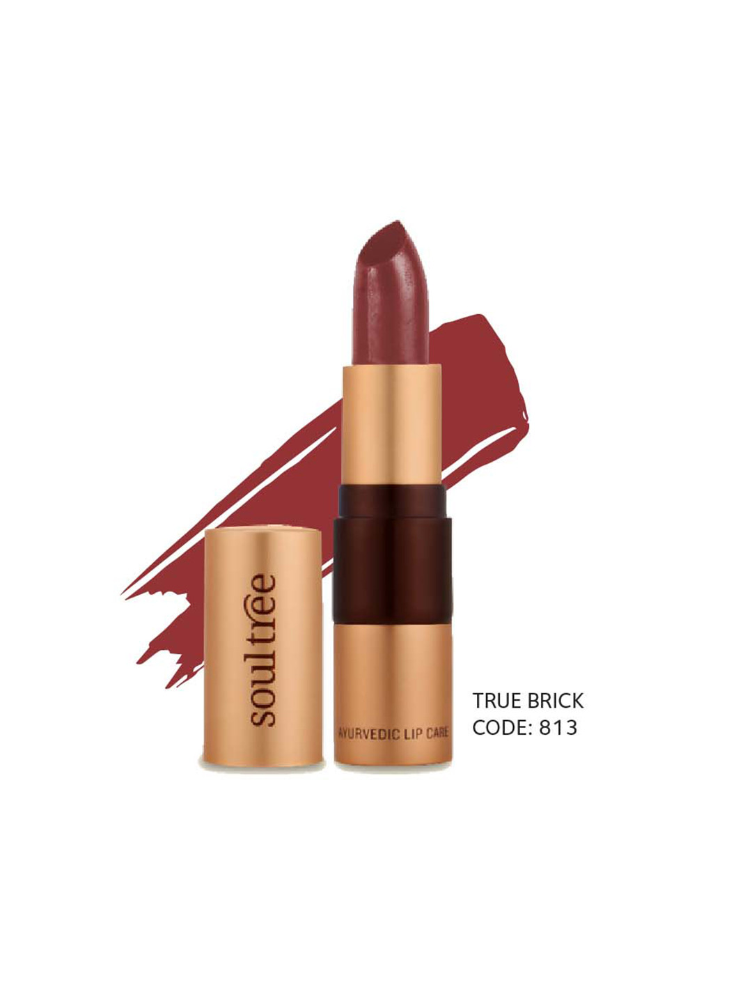 Buy Soultree Ayurvedic Lipstick True Brick 813 4gm Lipstick for Women