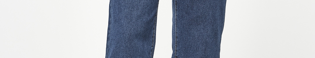 Buy URBANIC Women Blue Cotton Waist Tab Straight Leg Jeans - Jeans for ...