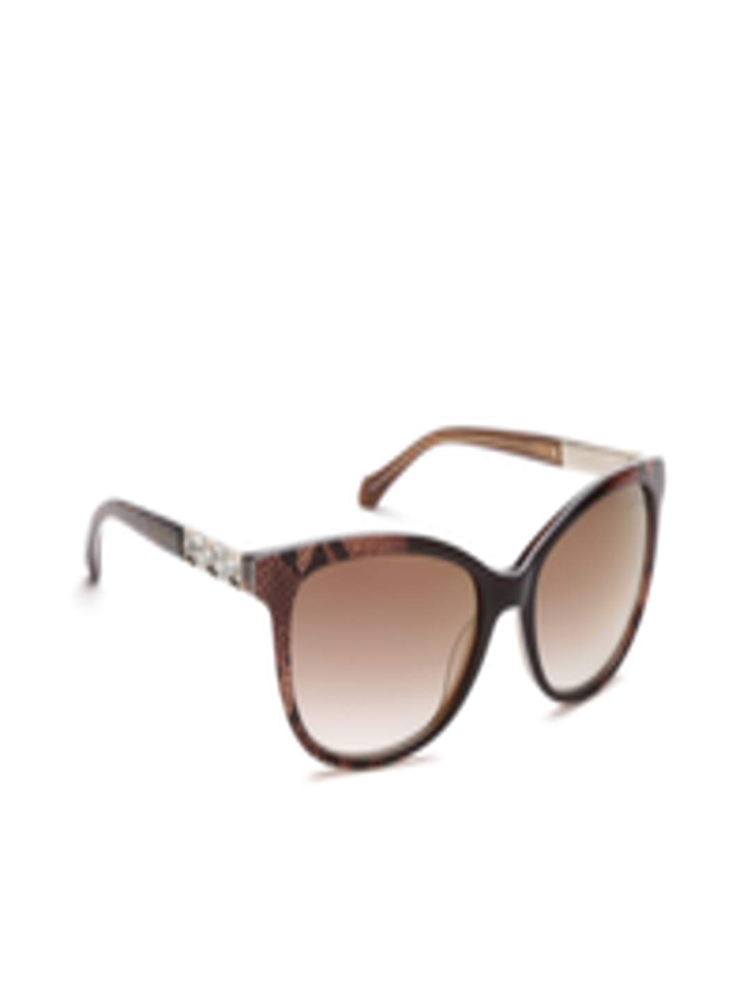 Buy Roberto Cavalli Women Snakeskin Printed Oval Sunglasses EC720 ...