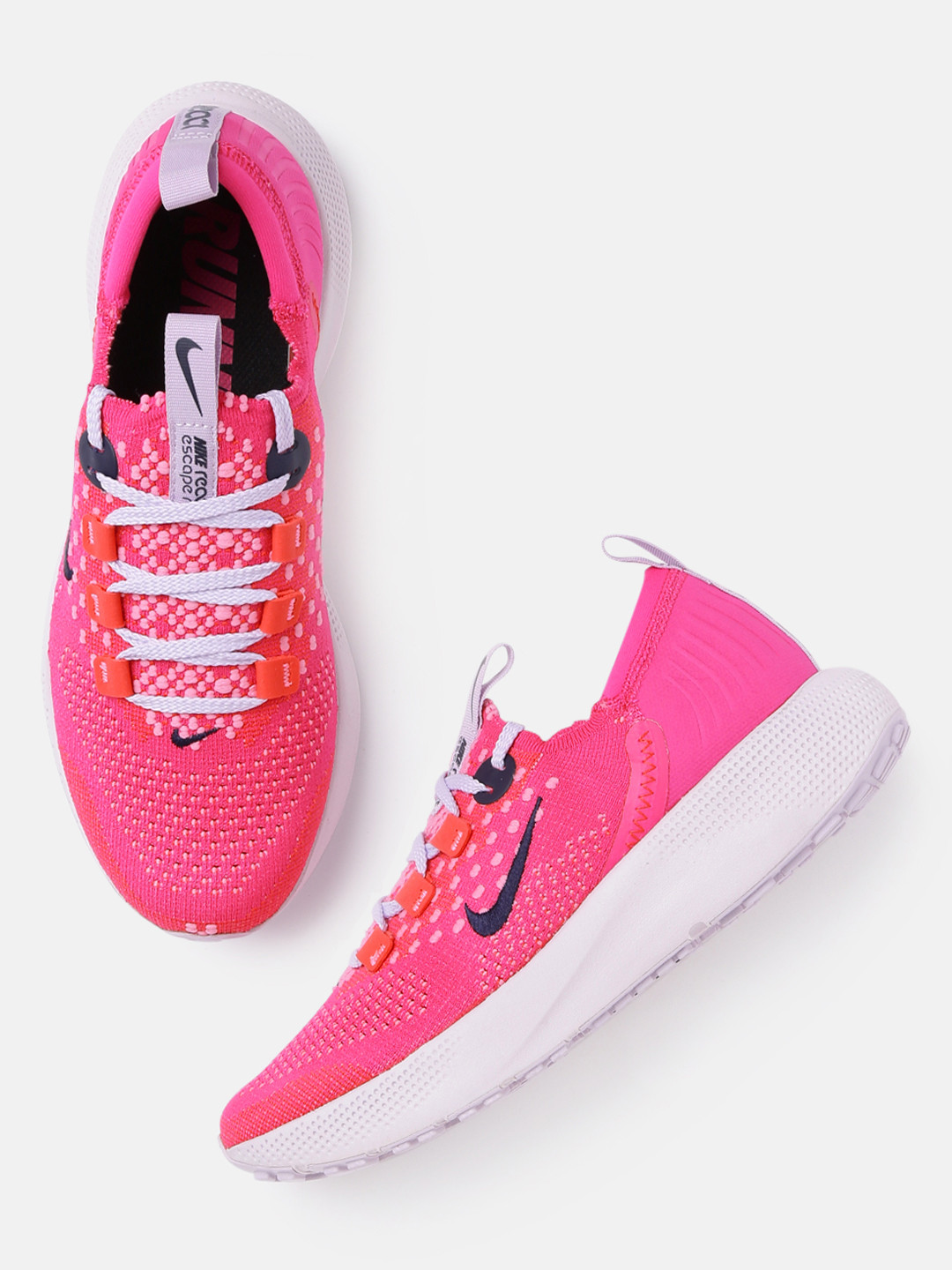 Buy Nike Women Pink Escape Run Flyknit Road Running Shoes Sports
