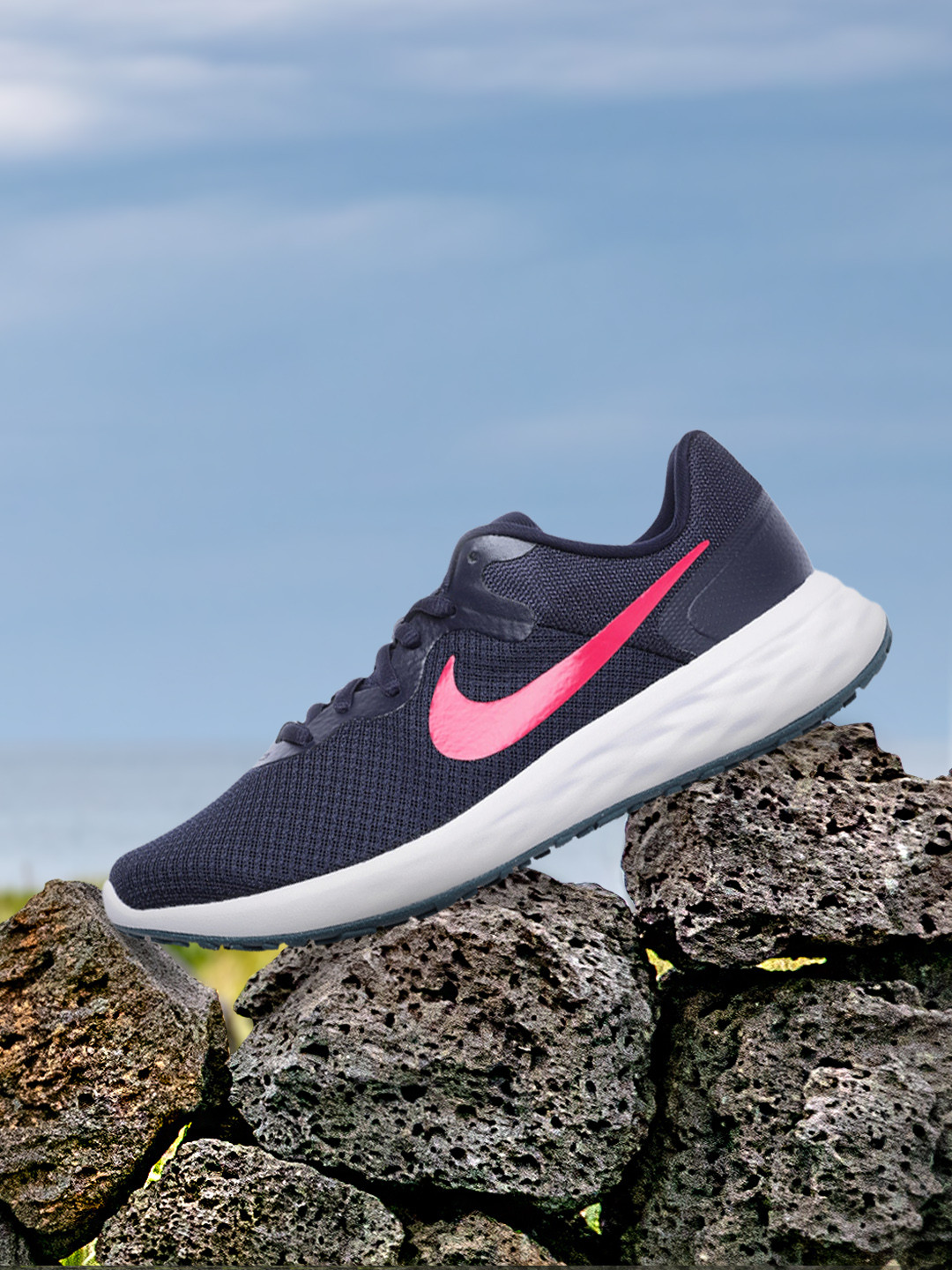 Buy Nike Women Navy Blue REVOLUTION 6 NN Running Shoes Sports Shoes