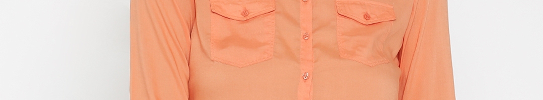 Buy SPYKAR Women Orange Solid Shirt - Shirts for Women 1627453 | Myntra