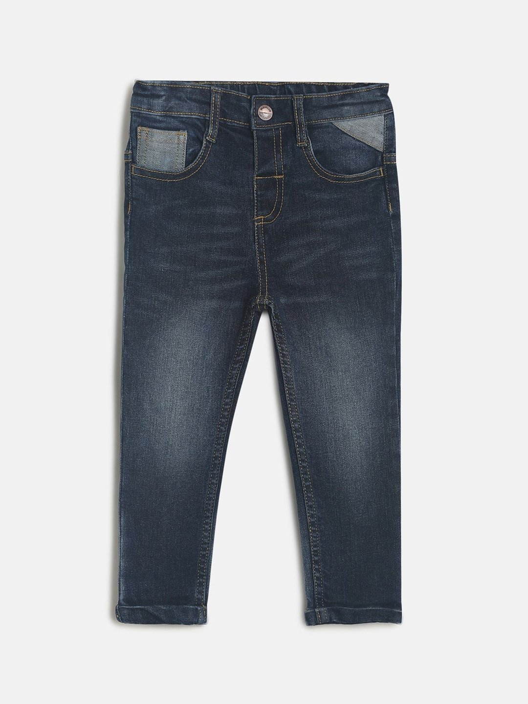 Buy MINI KLUB Boys Blue Heavy Fade Jeans - Jeans for Boys 16274852 | Myntra